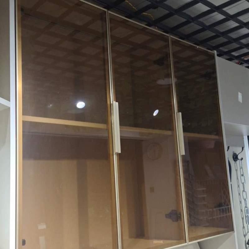 门全屋厨房橱柜门定制法式衣柜烤厨柜板漆门实木欧式百叶订做定做