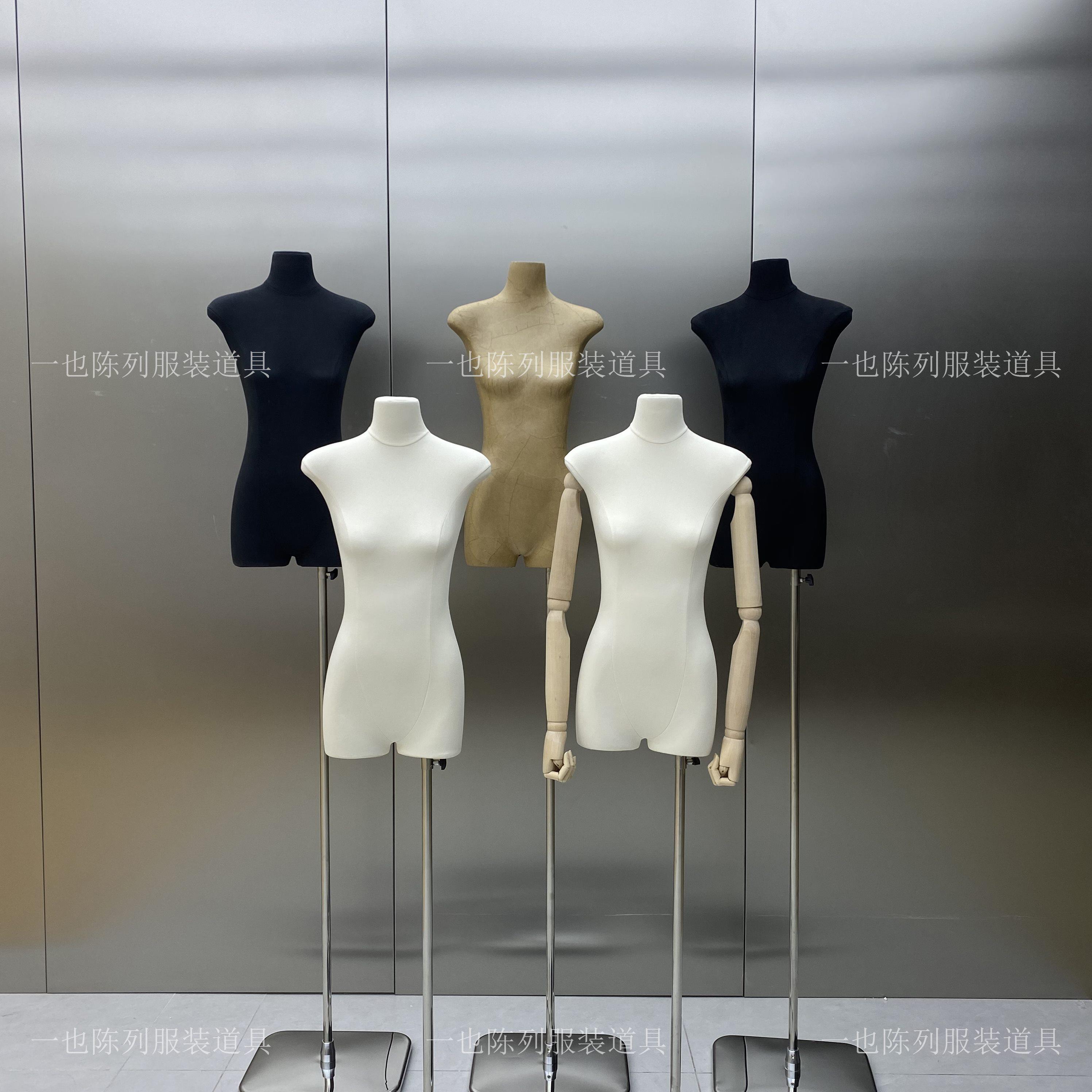 服装店女模特半身女装广州扁模特展示架婚纱橱窗假人台女模型道具