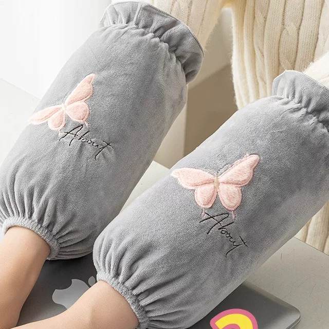 秋冬长款羽绒棉服防油污耐脏袖套