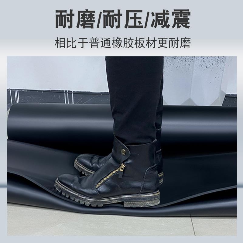 .黑色工业耐磨黑色绝缘橡胶垫耐压减震橡胶板丁晴耐油防滑减震胶