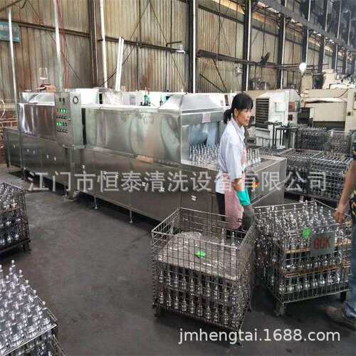 源头厂家江门恒泰五金配件清洗机 顺德佛山批量洗油洗锈烘干线