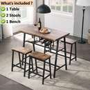 工厂现代简易餐桌椅组合商用餐桌长方形板式 携带红酒架餐桌