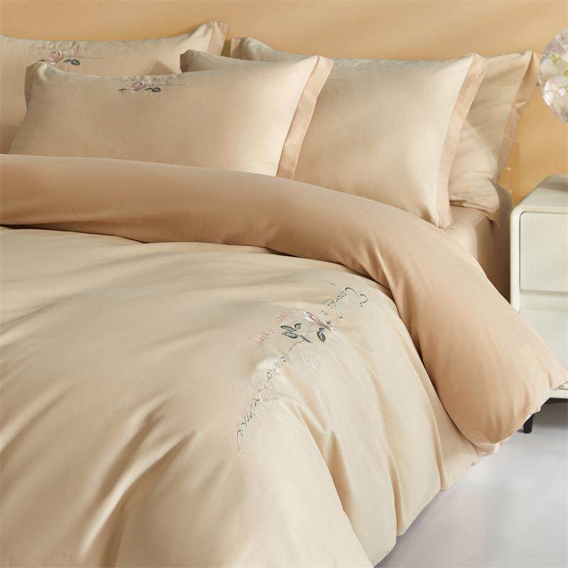 母婴A类100支加厚磨毛四件套床单被套床笠式冬季床上用品厂家一件