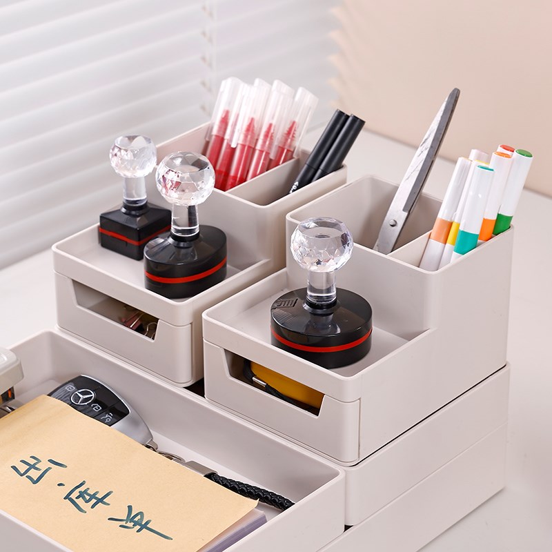 白色桌面收纳盒学生书架宿舍u多层叠加置物架办公资料a4文件收纳