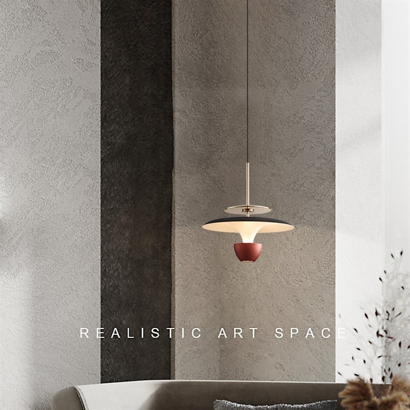 卧室床头吊灯2023年新款现代简约设计师吊线灯可U升降餐厅吧台灯