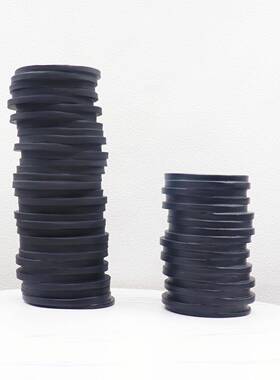 现代简约电视柜黑色异形花瓶摆件样板房桌面创意花器家居软装摆设