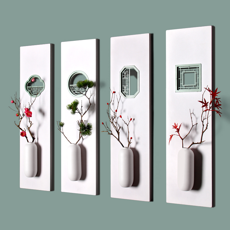 墙面墙上装饰品客厅电视背景墙壁挂饰餐厅壁饰挂件新中式铁艺壁挂