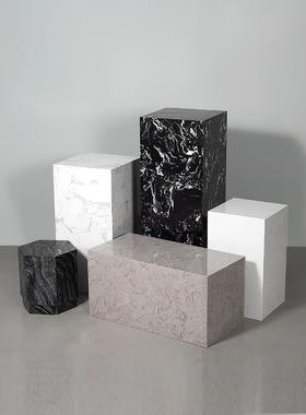 可定制 大理石底座基座大型落地雕塑摆台展示酒店摆件装饰品现代