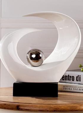 轻奢高级招财桌面摆件家居客厅电视酒柜玄关办公室乔迁之喜装饰品