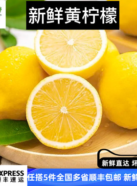 【绿蔬坊】新鲜四川安岳黄柠檬 500g柠檬多省包邮尤力克黄柠檬