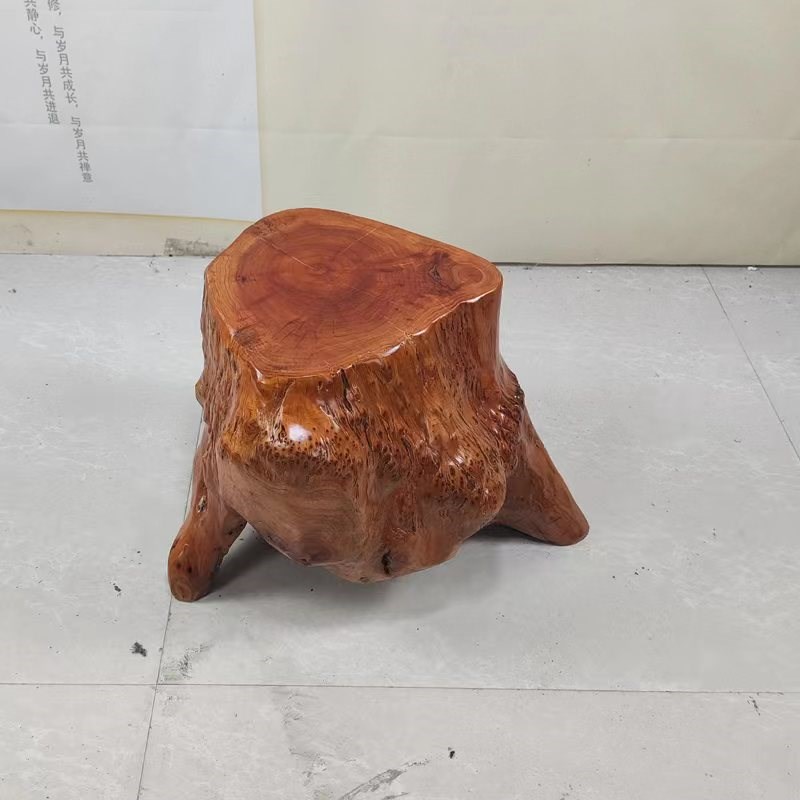根雕凳子实木墩子原木树桩木桩底座茶桌配凳木头木凳木墩特价清仓