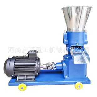 供应养殖饲料颗粒挤压机 平模颗粒饲料机 三相电养殖场饲料造粒机