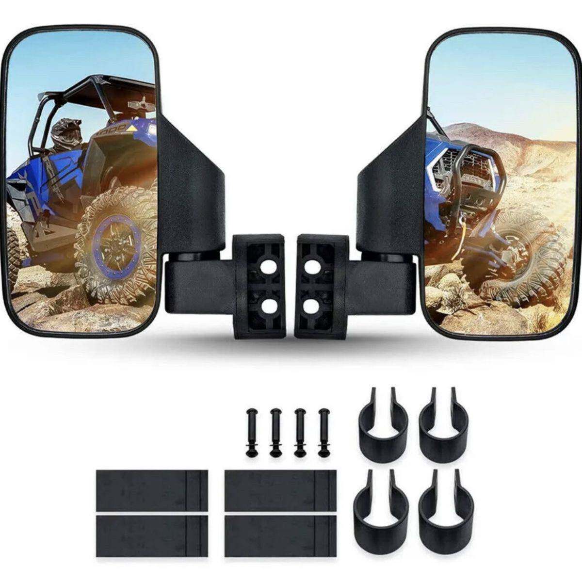 沙滩车四轮越野车全地形车反光镜UTV倒车镜摩托车UTV侧视镜后视镜