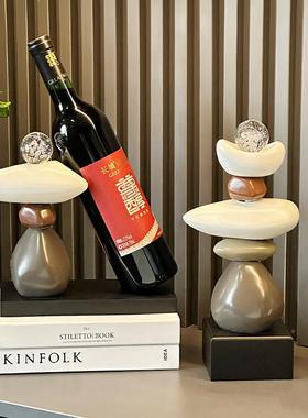 高级感时来转艺术轻奢摆件办公运家装室博古JM-SLYZ架客厅玄关酒