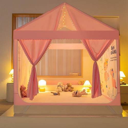 童蚊帐宝宝婴儿全底防儿摔支架2025新款家用卧遮光公床上帐DDB-03