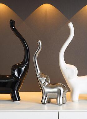 鹿lsj9摆书档酒家柜件装饰品电视柜玄关创意组合摆件现代饰简约居