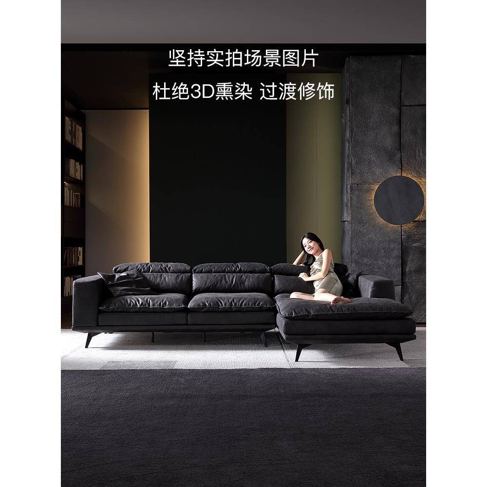 【折扣價(jià)】科技布沙發(fā)輕奢客廳羽絨現(xiàn)代簡(jiǎn)約埃神慵懶風(fēng)布藝意式極