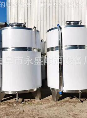 5吨式10吨立不锈储存罐 双层酒罐 发运输罐 酿LLP酒设钢备酵销售