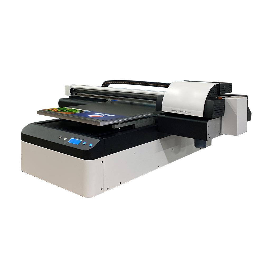 三头UV平板打印机光油圆柱体平圆一体6090UV机 UV printer
