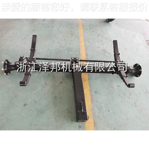 移定动空压机后LIS桥总发成制电机拖车轴带弹簧钢板减震刹车桥厂