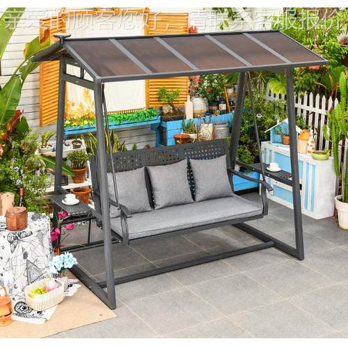 户秋千庭红院成摇椅室人外休闲网小院子家用可平躺摇椅702农外村