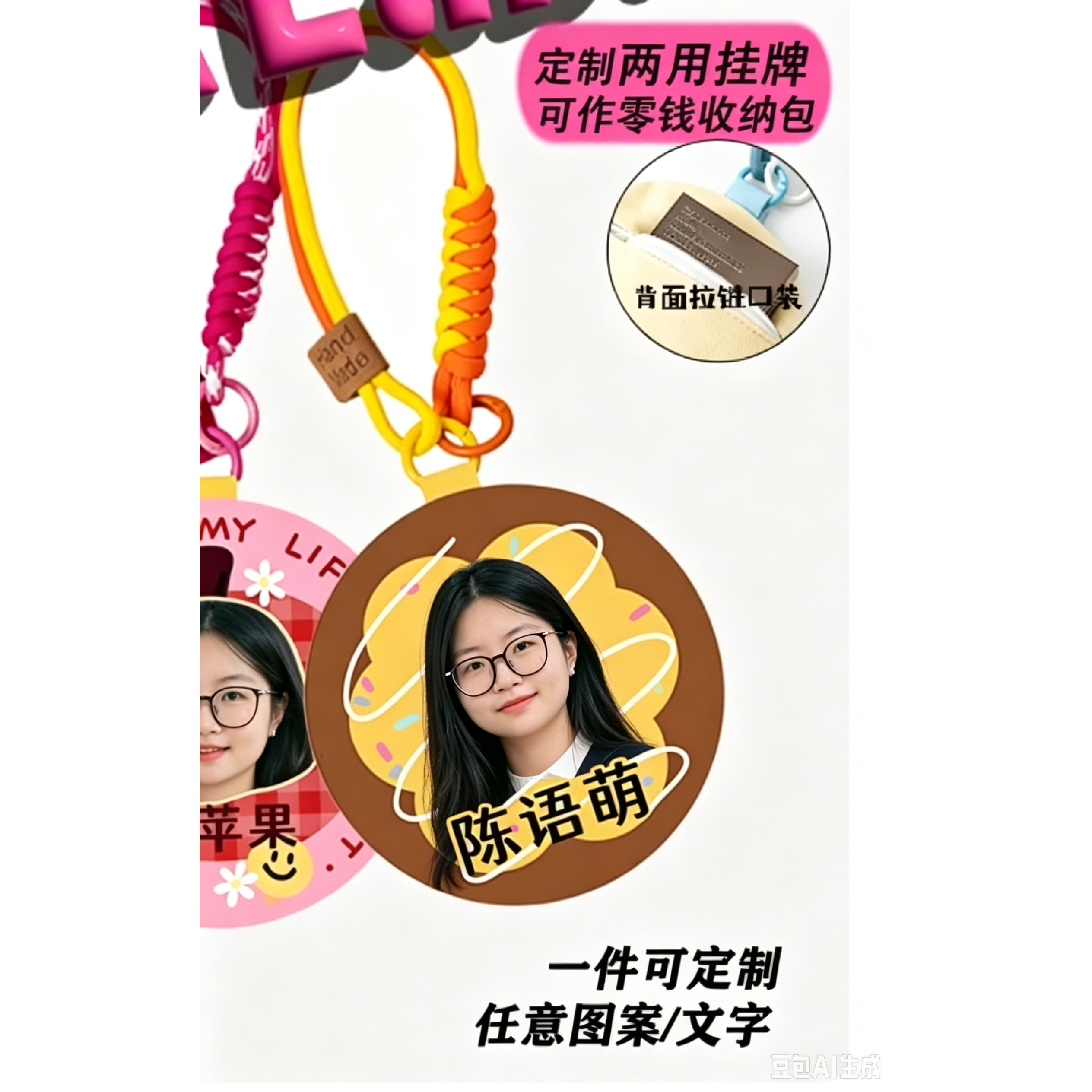 小学生幼儿园书包名字挂牌定制