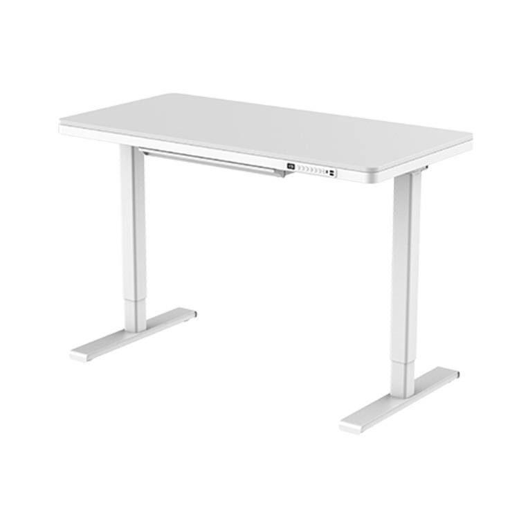 厂家销售黑色喷塑台面落地室内调速装置噪音配套电竞桌电动升降桌