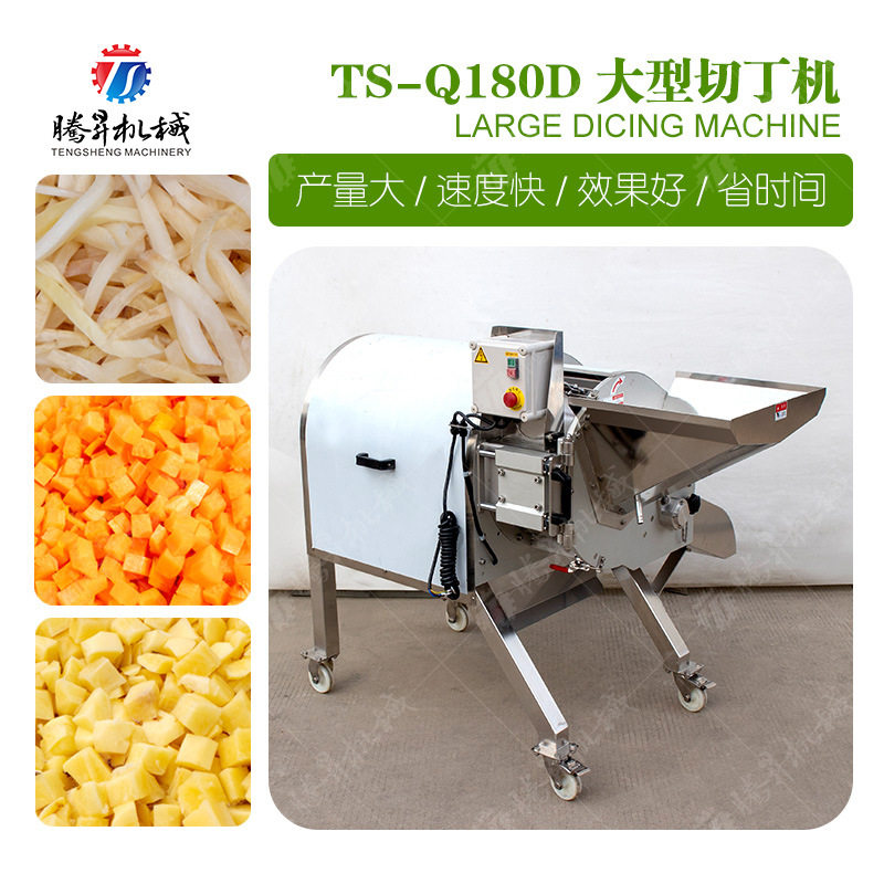 果蔬大型切丁机TS-Q180D 中央厨房食品作业设备 切丁机 腾昇机械