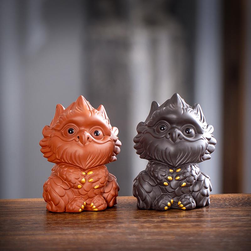 小神雕紫砂可爱创意茶宠摆件精品可养个性茶玩茶桌茶台茶具配件