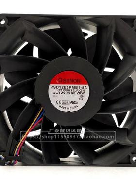 原装建准SUNON PSD12E0PMB1-8A 12V 43.2W 14CM 14038 大风量风扇