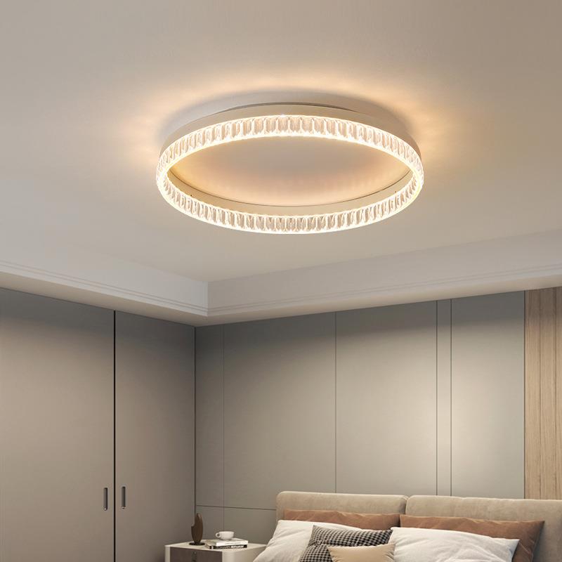 卧室灯现代简约圆形家用轻奢主卧灯新款餐厅灯温馨儿童吸顶灯055