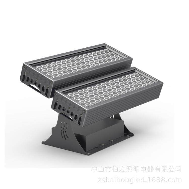 LED投光灯大功率200W单色DMX512七彩投射灯户外山体400W投光灯