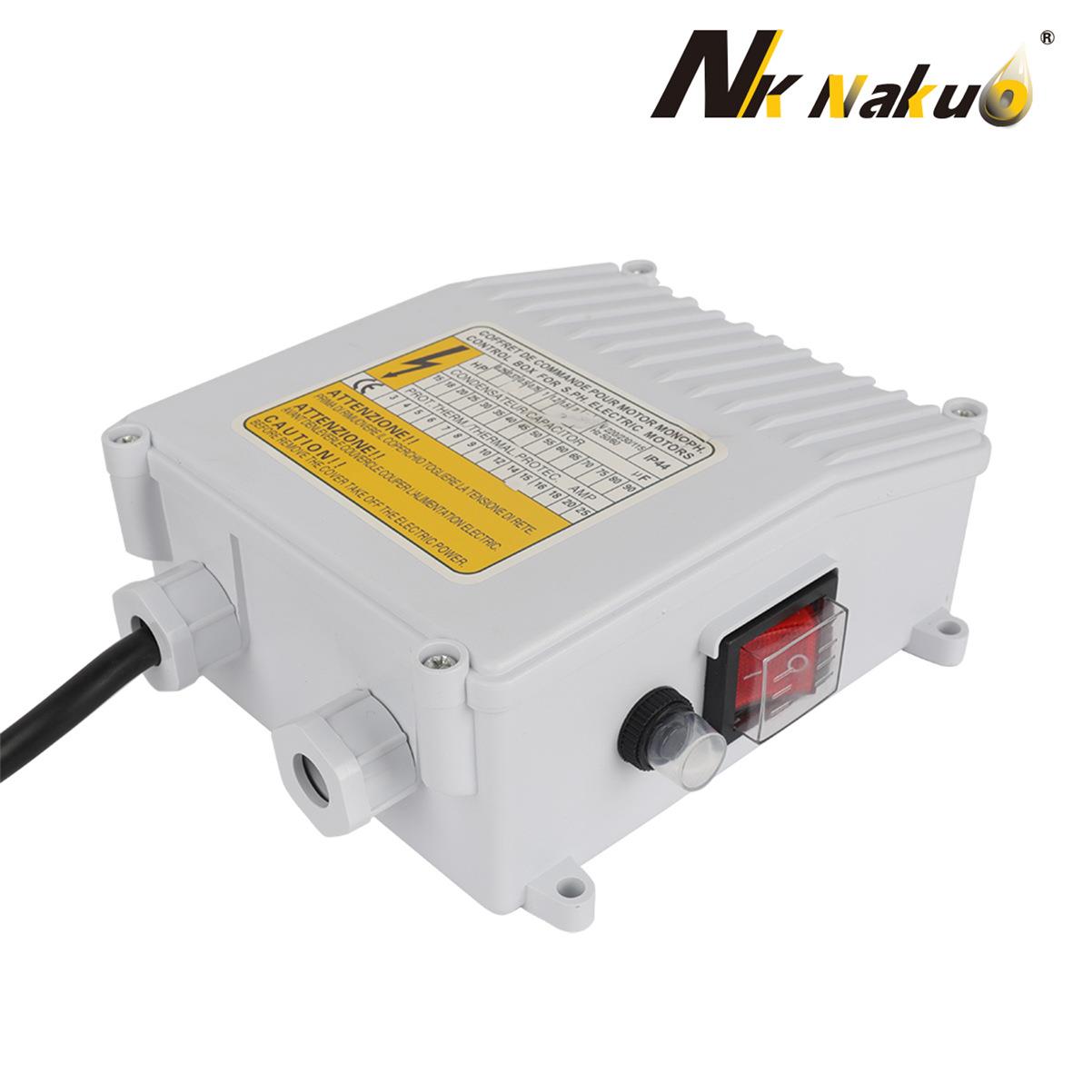 深井泵控制盒小型家用潜水泵控制器水泵配套配件外置开关盒电容盒