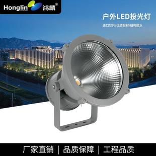 单色50W60WLED投光灯大功率足瓦射灯外墙高楼柱子广场广告招牌灯
