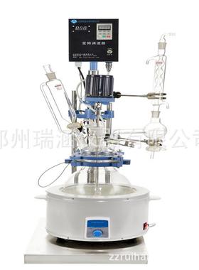 小型单层玻璃反应釜实验室电加热3L5L厂家微波