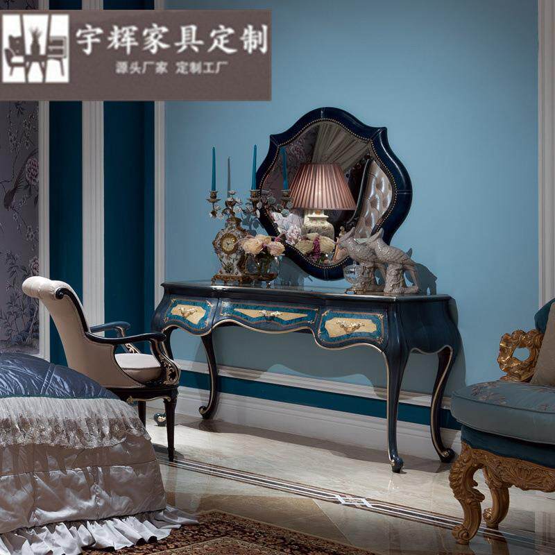 意大利宫廷新古典休闲椅欧式布艺餐椅法式别墅实木雕刻书椅