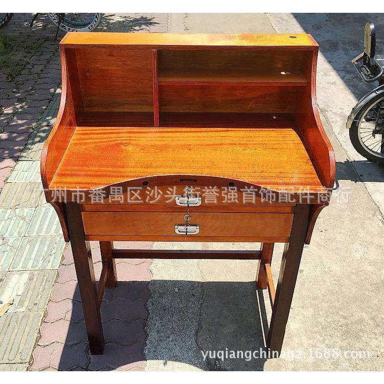 工作台 高档沙比利实木桌面功夫台 打金台 桌子 豪华首饰执模台图片