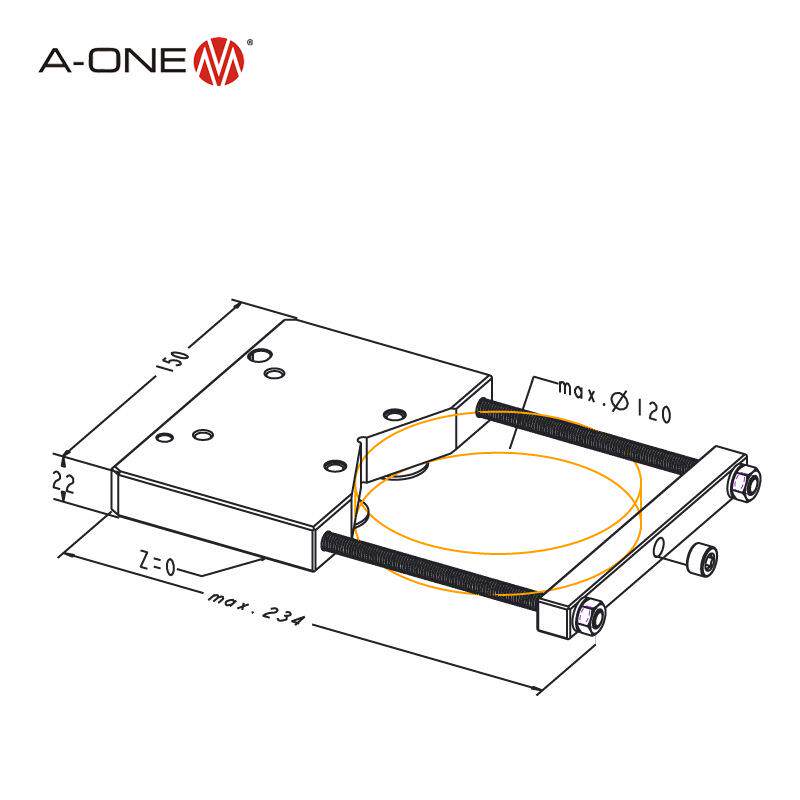 A-ONE线切割机床夹具棱形夹头 圆柱工件快速夹持夹头工装夹具