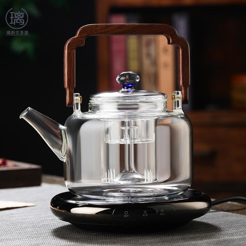 玻璃煮茶壶养生泡茶壶煮茶器家用小型电陶炉围炉烧水煮茶套装
