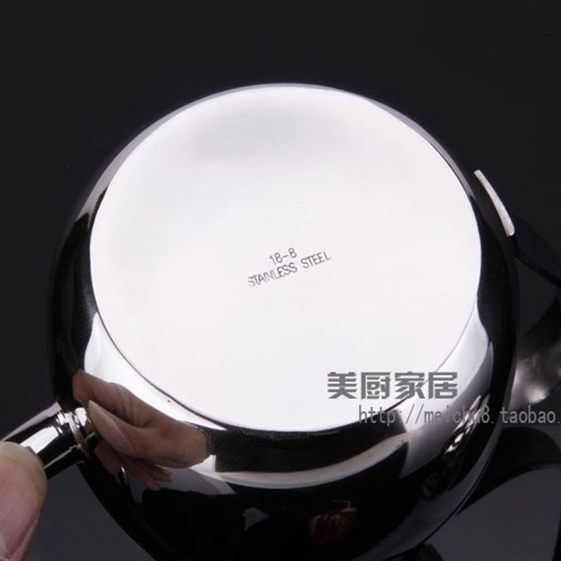 德国原单 304加厚不锈钢油壶防漏x 厨房酱油壶醋瓶 鼓形1.0L/0.5L