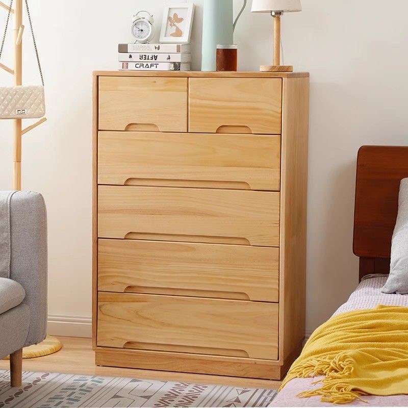 喜挚实木斗柜收纳柜家用卧室多z层储物柜客厅靠墙五斗柜简约抽屉