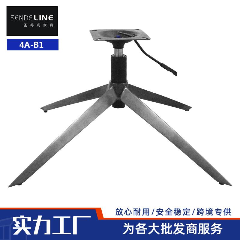 办公椅脚五金配件 转椅底盘底座五星脚 不锈钢四爪优质椅子腿