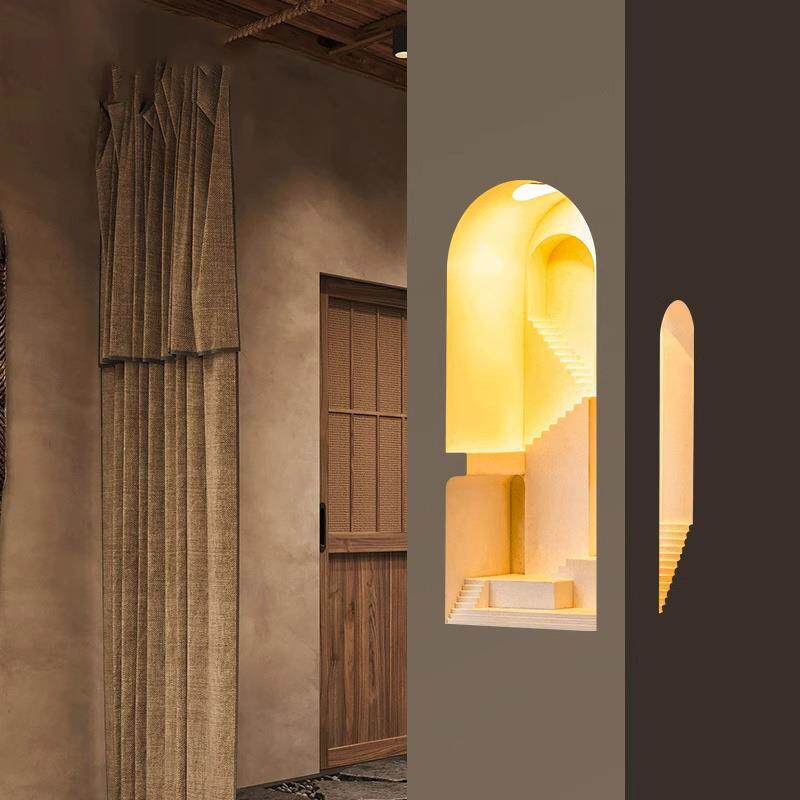 嵌入式石膏墙角灯过道玄关走廊装饰氛围石膏壁灯