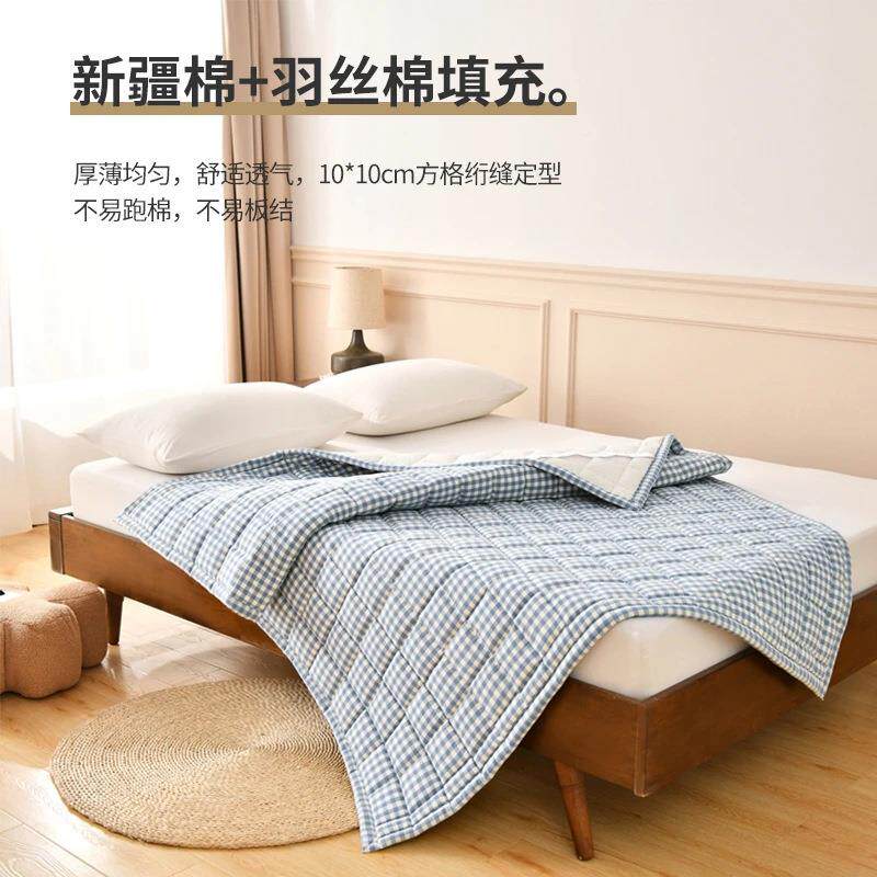 玲妍居A类全棉薄款床垫遮盖物软垫家用宿舍榻榻米垫子垫被床褥子
