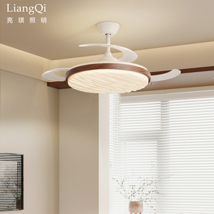 风扇灯2026新款客厅餐厅吊扇灯简约现代卧室电扇灯一体静音变频