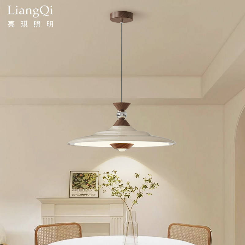 中古奶油风卧室飞碟吸顶灯现代简约全光谱护眼氛围感书房餐厅灯具,家装灯饰光源,餐厅吊灯,淘宝优惠券,粉丝福利购,淘宝优惠卷