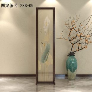 遮挡移动入户正对大门玄关进门挡门 小户型实木屏风隔断客厅新中式