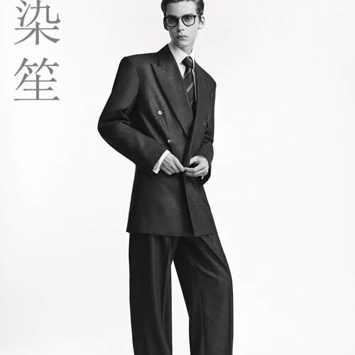 杨树林新款羊毛西服山羊绒西装外套套装定制英伦风宽松90年代裁剪
