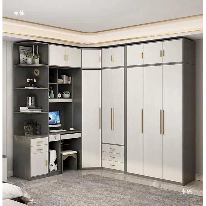 成品转角衣转角储物收柜室纳柜衣柜882#卧书桌一体组梳妆台可定衣