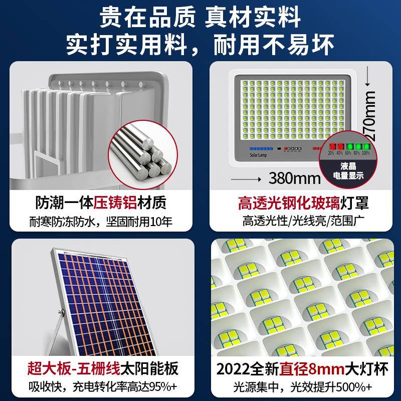 新款70户灯庭院灯LED照明灯超亮大外功率家室用外投光灯路灯